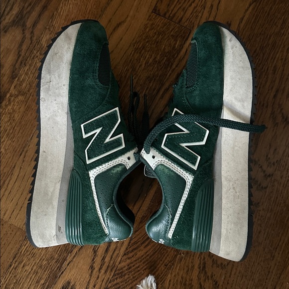 *RARE* Green, Platform New Balance 574 - Picture 4 of 6